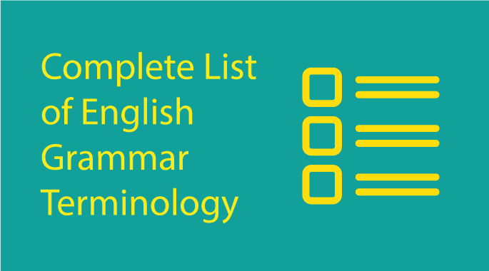 list of english grammar terms