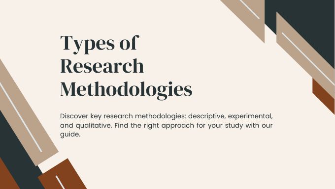 Types of Research Methodologies, Research Methodology