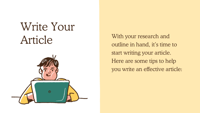 Write your Article